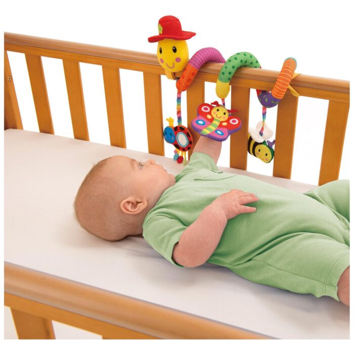 Jucarie pentru patut si carucior Wiggly Worm - imagine 3