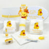 Set Botez "Winnie", format din Trusou Complet si Lumanare, model Winnie de Plus, 10 piese, pentru Baieti, Fete, culoare Galben, marca LoreBebe ®
