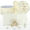 Set Botez "Inspiratie", format din Trusou Complet si Lumanare, model Ursulet, 10 piese, pentru Fete, culoare Crem, marca LoreBebe ®