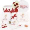 Set Botez "Ingerasul Regal", format din Trusou Complet si Lumanare, model Ingeras, 10 piese, pentru Fete, culoare Rosu, marca LoreBebe ®