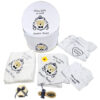 Set Prima Baita cu Nasii "Dominic", model Ursulet, 8 piese, pentru Baieti, culoare Albastru, marca LoreBebe ®