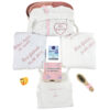 Set Prima Baita cu Nasii "Eva", model Fluturasi, 8 piese, pentru Fete, culoare Roz , marca LoreBebe ®
