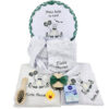 Set Prima Baita cu Nasii "Florin", model Ursulet, 8 piese, pentru Baieti, culoare Verde, marca LoreBebe ®