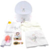 Set Prima Baita cu Nasii "Luna", model Ursulet, 8 piese, pentru Fete, culoare Roz , marca LoreBebe ®