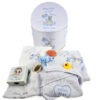 Set Prima Baita cu Nasii "Milan Ioan", model Ursulet, 8 piese, pentru Baieti, culoare Bleumarin, marca LoreBebe ®