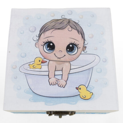 Cutie Prima Baita cu Nasii "Baita de Rasfat", model Bebelus, pentru Baieti, culoare Bleumarin, marca LoreBebe ®