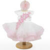 Rochita Botez "Maria", cu Bentita, 2 piese, pentru Fete, culoare Roz , marca LoreBebe ®