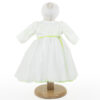 Rochita Botez "Miriam", cu Bentita, 2 piese, pentru Fete, culoare Verde, marca LoreBebe ®
