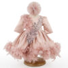 Rochita Botez "Olivia", cu Bentita, 2 piese, pentru Fete, culoare Roz , marca LoreBebe ®