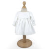 Rochita Botez "Kaida", cu Bentita, 2 piese, pentru Fete, culoare Alb, marca LoreBebe ®