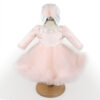 Rochita Botez "Lilith", cu Bentita, 2 piese, pentru Fete, culoare Roz , marca LoreBebe ®