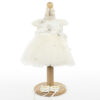 Rochita Botez "Kate", cu Bentita, 2 piese, pentru Fete, culoare Alb, marca LoreBebe ®