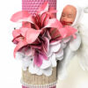 Lumanare Botez din Ceara, model "Figuri Angelice", culoare Roz , marca LoreBebe ® - imagine 2