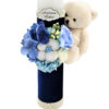 Lumanare Botez din Parafina, model "Andreas si Micul Companion", culoare Albastru, marca LoreBebe ® - imagine 2