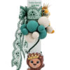 Lumanare Botez din Parafina, model "Prietenii Junglei", culoare Verde, marca LoreBebe ® - imagine 2