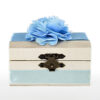 Cutie Prima Suvita din Lemn, model "Floare Gingasa", culoare Bleumarin, marca LoreBebe ® - imagine 2
