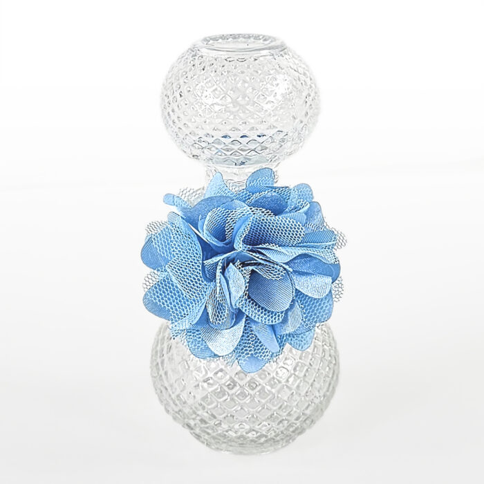 Sticluta Mir din Sticla, model "Floare de Primavara", culoare Bleumarin, marca LoreBebe ® - imagine 2