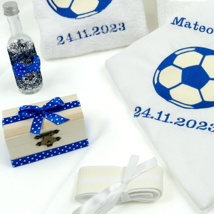 Trusou Botez "Micii Fotbalisti", model Minge, 9 piese, pentru Baieti, culoare Albastru, marca LoreBebe ® - imagine 2