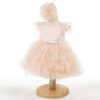 Rochita Botez "Alexia", cu Bentita, 2 piese, pentru Fete, culoare Roz , marca LoreBebe ® - imagine 2