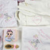 Set Prima Baita cu Nasii "Luna", model Ursulet, 8 piese, pentru Fete, culoare Roz , marca LoreBebe ® - imagine 2