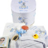 Set Prima Baita cu Nasii "Milan Ioan", model Ursulet, 8 piese, pentru Baieti, culoare Bleumarin, marca LoreBebe ® - imagine 2