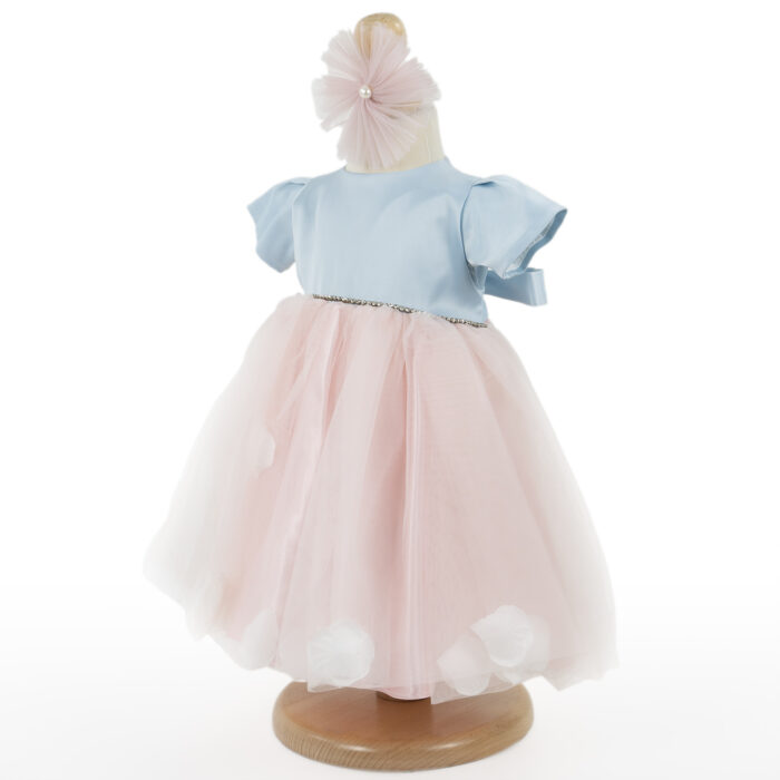 Rochita Botez "Astrid", cu Bentita, 2 piese, pentru Fete, culoare Roz , marca LoreBebe ® - imagine 2