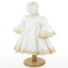 Rochita Botez "Isabela", cu Bentita, 2 piese, pentru Fete, culoare Auriu, marca LoreBebe ® - imagine 2