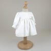 Rochita Botez "Kaida", cu Bentita, 2 piese, pentru Fete, culoare Alb, marca LoreBebe ® - imagine 2