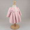 Rochita Botez "Yara", cu Bentita, 2 piese, pentru Fete, culoare Roz , marca LoreBebe ® - imagine 2