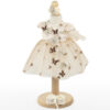 Rochita Botez "Emma", cu Bentita, 2 piese, pentru Fete, culoare Crem, marca LoreBebe ® - imagine 2