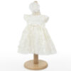 Rochita Botez "Ingrid", cu Bentita, 2 piese, pentru Fete, culoare Turquoise, marca LoreBebe ® - imagine 2