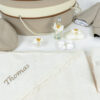 Set Botez "Zambet de Ursulet", format din Trusou Complet, Lumanare si Tinuta Eleganta, model Ursulet, 17 piese, pentru Baieti, culoare Crem, marca LoreBebe ® - imagine 2