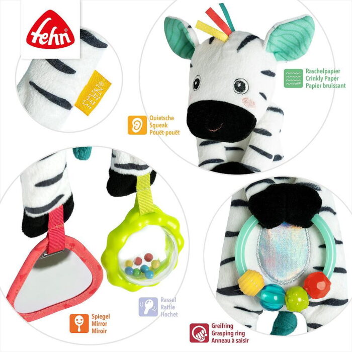 Jucarie senzoriala bebelusi Dobabydoo - Zebra - imagine 3