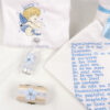 Set Botez "Christian Ioan", format din Trusou Complet si Lumanare, model Ingeras, 10 piese, pentru Baieti, culoare Bleumarin, marca LoreBebe ® - imagine 3