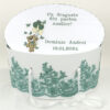 Set Botez "Zburatorul cel Mic", format din Trusou Complet si Lumanare, model Ursulet, 10 piese, pentru Baieti, culoare Verde, marca LoreBebe ® - imagine 3