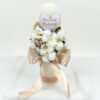 Lumanare Botez din Parafina, model "Decor Vegetal", culoare Crem, marca LoreBebe ® - imagine 3