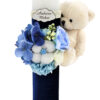 Lumanare Botez din Parafina, model "Andreas si Micul Companion", culoare Albastru, marca LoreBebe ® - imagine 3