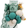 Lumanare Botez din Parafina, model "Prietenii Junglei", culoare Verde, marca LoreBebe ® - imagine 3