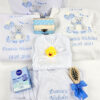 Set Prima Baita cu Nasii "Nicholas", model Ursulet, 8 piese, pentru Baieti, culoare Bleumarin, marca LoreBebe ® - imagine 3