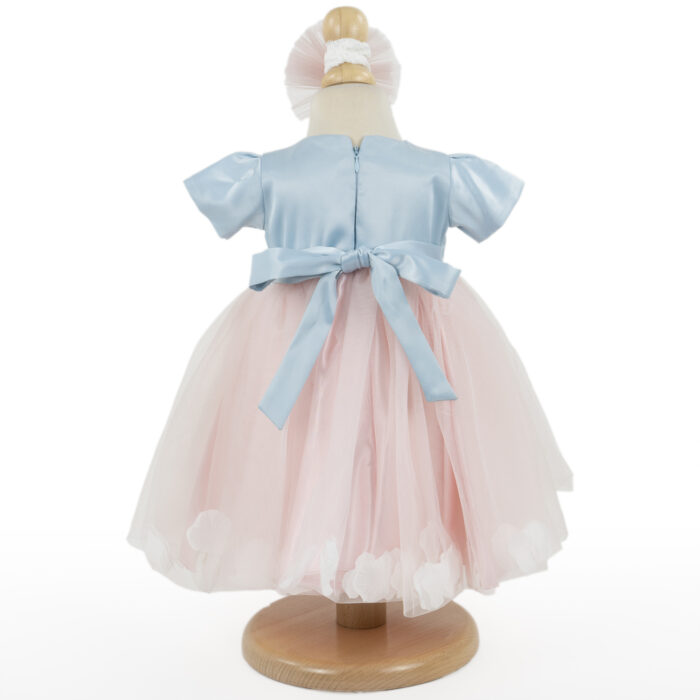 Rochita Botez "Astrid", cu Bentita, 2 piese, pentru Fete, culoare Roz , marca LoreBebe ® - imagine 3