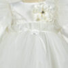 Rochita Botez "Alice", cu Bentita, 2 piese, pentru Fete, culoare Alb, marca LoreBebe ® - imagine 3