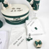 Set Botez "Florin Anaser", format din Trusou Complet, Lumanare si Tinuta Eleganta, model Ursulet, 17 piese, pentru Baieti, culoare Verde, marca LoreBebe ® - imagine 3