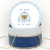 Trusou Botez "Micul Imparat", model Ursulet, 9 piese, pentru Baieti, culoare Bleumarin, marca LoreBebe ® - imagine 4