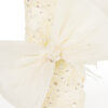 Lumanare Botez din Parafina, model "Dantela si Funda", culoare Crem, marca LoreBebe ® - imagine 4