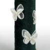 Lumanare Botez din Parafina, model "Aripi pe Catifea", culoare Verde, marca LoreBebe ® - imagine 4