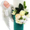 Lumanare Botez din Parafina, model "Ingeras de Smarald", culoare Verde, marca LoreBebe ® - imagine 4