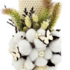 Lumanare Botez din Ceara, model "Fluturi Jucausi", culoare Crem, marca LoreBebe ® - imagine 4