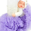 Lumanare Botez din Ceara, model "Bebelus Somnoros", culoare Mov, marca LoreBebe ® - imagine 4