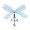 Cruciulita Botez, model "Funda cu Imprimeu de Buline", pentru Baieti, culoare Bleumarin, marca LoreBebe ® - imagine 4