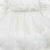 Rochita Botez "Amelia", cu Bentita, 2 piese, pentru Fete, culoare Alb, marca LoreBebe ® - imagine 4